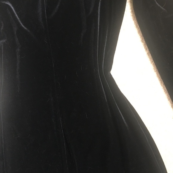 Black Bodycon Velvet Mini Dress - Perfect Condition! - Picture 6 of 11